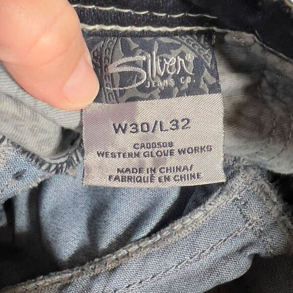 Silver jeans Suki flap Mid Rise Curvy Fit Indigo Wash Bootcut Size W30/L32 - Picture 14 of 16